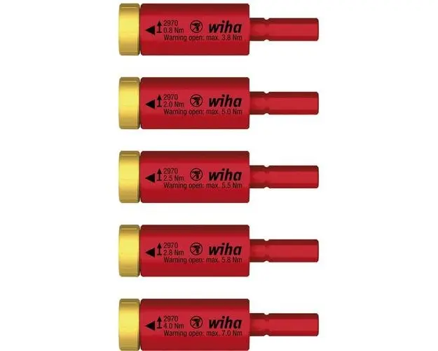 Set adaptoare de cuplu, WIHA easyTorque, 0.8 - 4 Nm, 5 piese