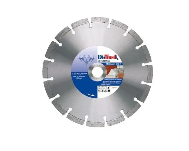 Disc diamantat DiaTehnik Beton MAX 150 mm pentru beton