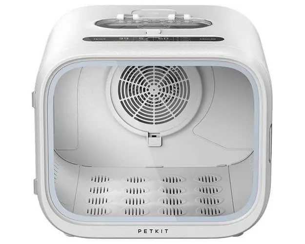 Uscator Smart PETKIT AirSalon Max pentru animale de companie, Ecran tactil, Bluetooth, 900W, 60 L (Alb)