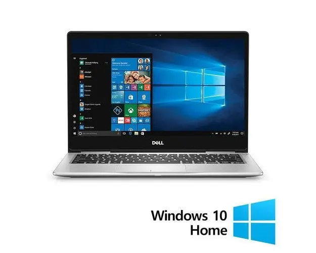 Laptop Refurbished Dell Inspiron 7370, Intel Core i7-8550U 1.80 - 4.00GHz, 8GB DDR4, 256GB SSD, 13.3 Inch Full HD, Webcam + Windows 10 Home