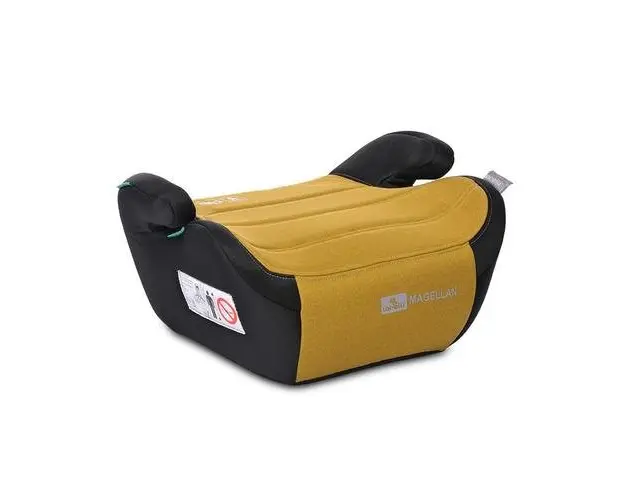 Inaltator auto pentru copii Lorelli Magellan Lemon Curry, cotiere, i-Size, 6-12 ani, 125-150 cm, 22-36Kg, certificat R129