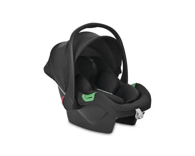 Cosulet auto pentru copii Lorelli Spirit Black Jasper, i-Size, 0-15 luni, 40-87 cm, maxim 13 Kg., functie de balansare, tetiera reglabila in 8 pozitii, dotat cu suport moale pentru spate si pernuta pentru cap