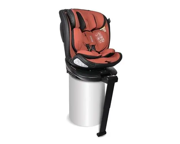 Scaun auto pentru copii Lorelli Estate Ginger, Isofix, 0 Luni-12 Ani, 40-150 cm, picior de sprijin telescopic, I-size, certificat R129, reglabil, pozitie somn, baza rotativa 360 grade, sistem de protectie impact lateral