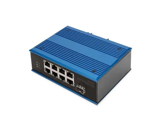 Switch Digitus DN-651133, 8 Porturi Fast Ethernet, PoE (Albastru/Negru)