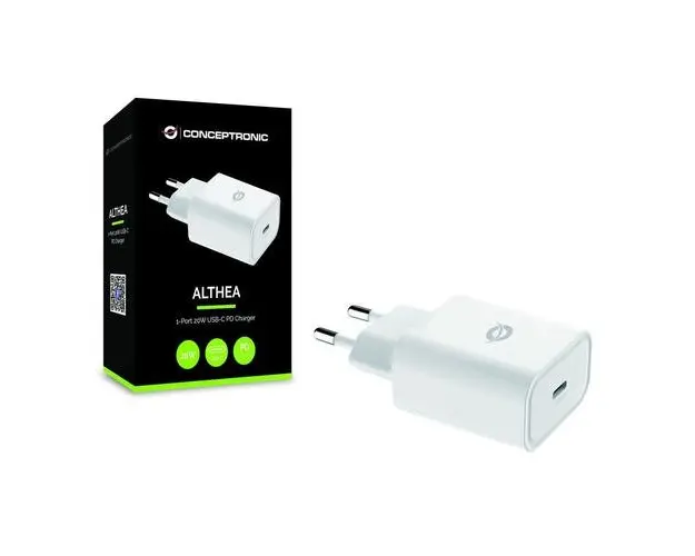 Incarcator telefon, Conceptronic, 20W, Alb