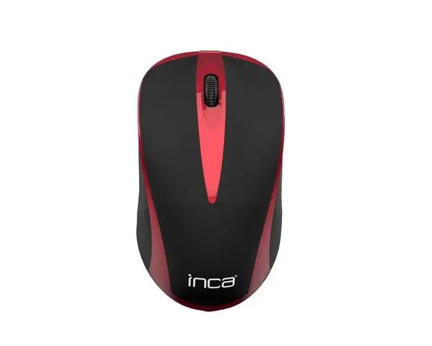 Mouse Wireless Inca IWM-221RSK, 2.4 GHz, Optic, 1600 dpi (Negru/Rosu)