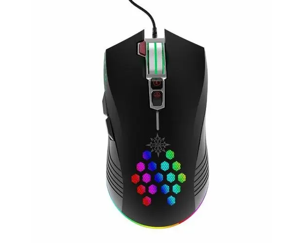 Mouse Gaming Inca IMG-347, cu fir, USB, optic, 7200DPI, RGB (Negru)