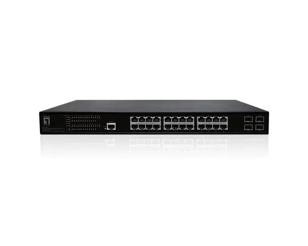 Switch LevelOne GEP-2861, PoE, Gigabit, 28 Porturi (Negru)