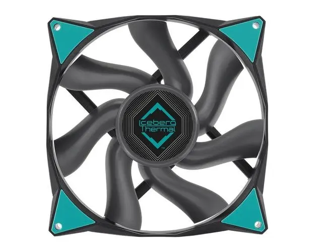 Ventilator Iceberg Thermal IceGale Xtra, 140 mm, 2500 rpm, PWM (Negru)