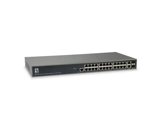 Switch LevelOne GEL-2681, 26 Porturi Gigabit (Negru)
