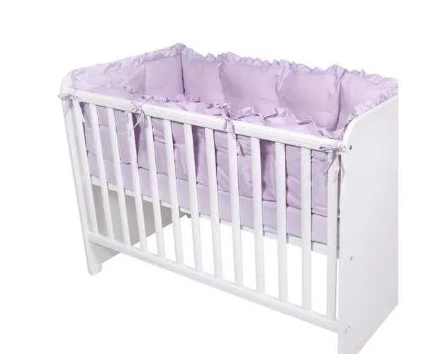 Set protectii laterale pentru pat 4 piese Lorelli, 60 x 120 cm, Violet