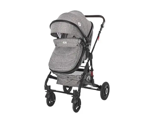 Carucior 3in1 Lorelli Alba Premium Steel Grey, cu cos auto, 0 - 36 luni