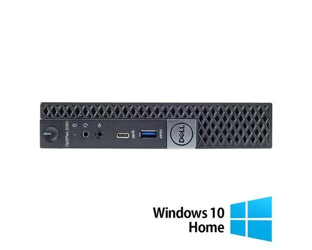 Calculator Sistem PC Refurbished DELL OptiPlex 5060 Mini PC, Intel Core i5-8500T 2.10-3.50GHz, 16GB DDR4, 512GB SSD + Windows 10 Home