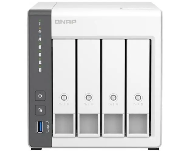 Network Attached Storage Qnap TS-433, Procesor ARM 4-core Cortex-A55 2 GHz, 4-Bay, 4GB DDR4, Port 2.5GbE