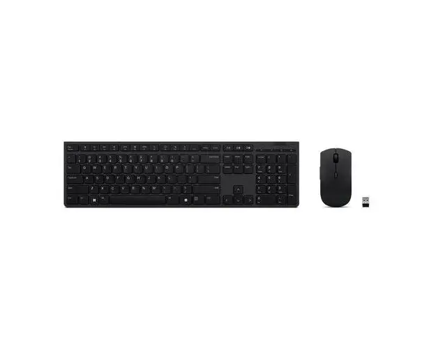 Kit Tastatura si Mouse Lenovo 4X31K03968, Layout US, 4000 dpi, Wireless si Bluetooth (Negru)