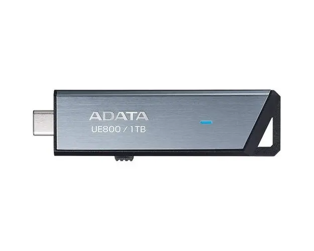 Stick USB ADATA UE800 metalic, 1TB, USB Type-C, R/W up to 1000MB/s, Argintiu
