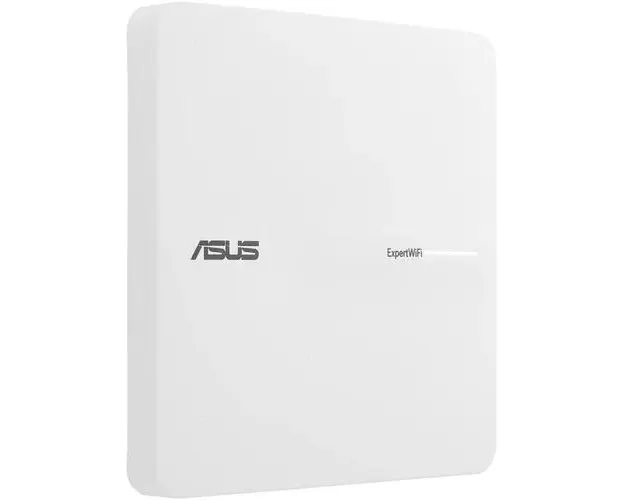 Access Point Asus ExpoertWiFi EBA63 AX3000, Dual Band, Quad-Core 1.7 GHz CPU, 256MB/512MB Flash/RAM, Gigabit, PoE & PoE+, Montare perete/tavan (Alb)