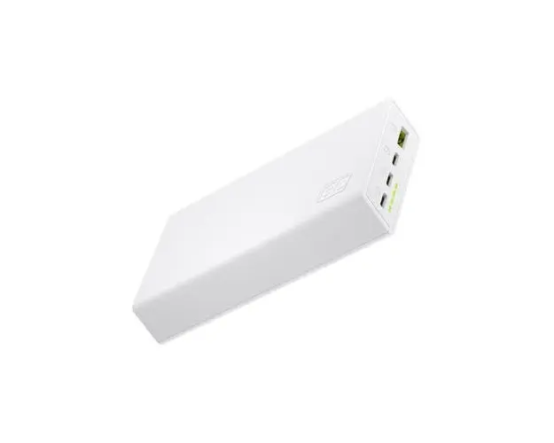 Acumulator extern Green Cell, 20000mAh, 22.5W, 3xUSB-C, 1xUSB, Power Delivery, Indicator baterie incarcare rapida,(Alb)