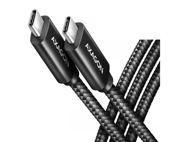 Cablu date, Axagon, USB-C/USB-C, 1m, Negru
