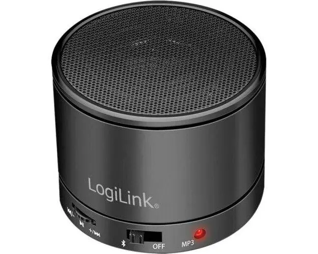 Boxa portabila LogiLink SP0062, 3 W, Radio FM, Bluetooth, USB (Negru)