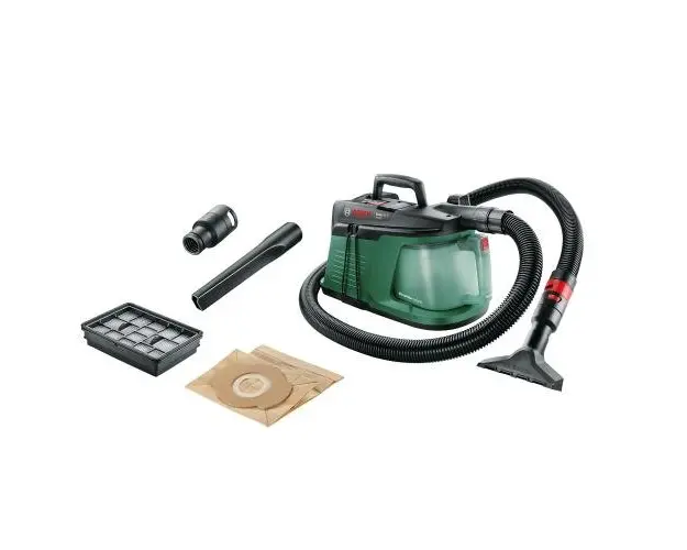 Aspirator de curatat pardoseli Bosch 06033D1000, EasyVac 3, 800 W, 35 l/s, 240 mbar, 2,1 l (Verde/Negru)