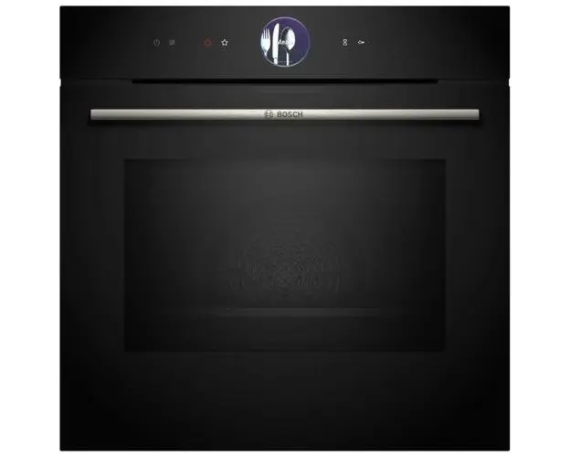Cuptor incorporabil Bosch HMG7361B1, Electric, 67 l, Multifunctional, Functie microunde, 20 functii , Air Fry, Home Connect, Autocuratare EcoClean Direct, Grill (Negru)