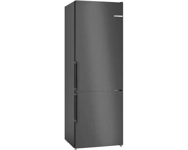 Combina frigorifica Bosch KGN49VXDT, 440 l, NoFrost, Raft sticle, VitaFresh, PerfectFit, Super freezing/cooling, Clasa D, H 203 cm, Inox AntiAmprenta (Negru)