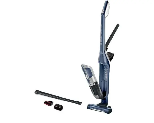 Aspirator vertical 2 in 1 cu acumulatori Bosch BCH3K2851 Flexxo Gen2 28Vmax , Serie 4, Autonomie 55 minute, Recipient 0.4 l,Tehnologia litiu-ion de la Bosch, Filtru lavabil, Perie AllFloor Power cu LED-uri (Albastru)