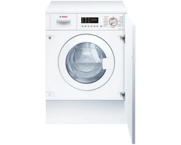 Masina de spalat rufe cu uscator incorporabila Bosch WKD28543EU, 7 kg spalare, 4 kg uscare, 1400 RPM, EcoSilence Drive, Clasa E, 60 cm (Alb)