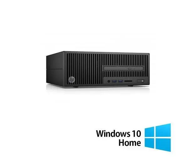 Calculator Sistem PC Refurbished HP 280 G2 SFF, Intel Pentium G4400 3.30GHz, 8GB DDR4, 500GB HDD, DVD-ROM + Windows 10 Home