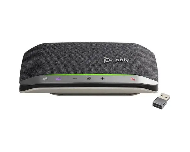 Speakerphone HP Sync 20+ MS, Certificat Microsoft Teams, Microfon, Wireless si Bluetooth (Negru/Argintiu)