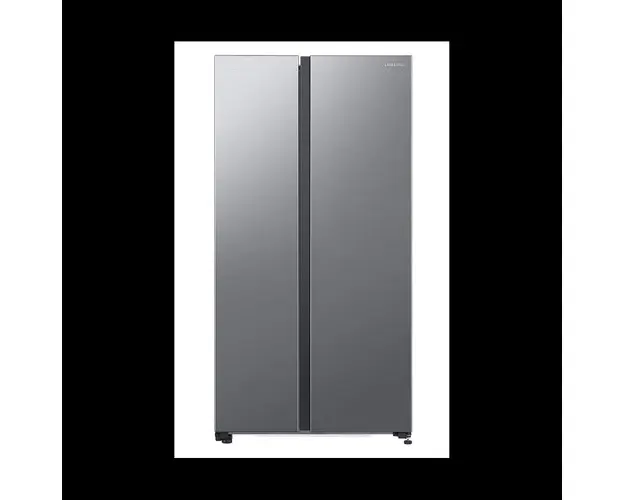 Side by Side Samsung RS62DG5003S9EO, 655 l, No frost, Clasa E, All around Cooling, Smart Things WiFi, AI Energy, H 178 cm, Inox
