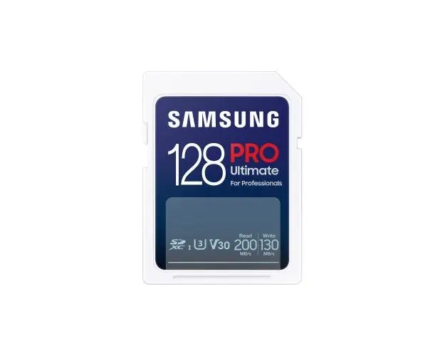 Card de memorie Samsung MB-SY128S, 128GB, SDXC, UHS-I, 200MB/s citire, 130MB/s scriere, 120x120x25mm, Alb