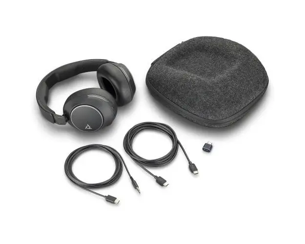 Casti call center Poly Voyager Surround 80 UC, Microfon, Bluetooth (Negru)