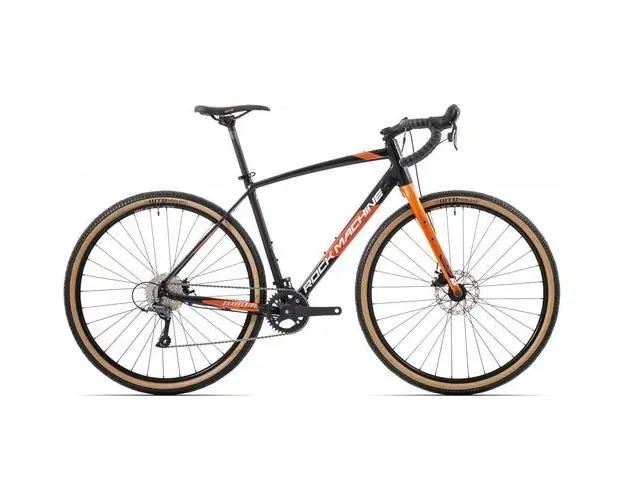 Bicicleta Rock Machine Gravelride 200 28inch Negru/Portocaliu/Argintiu XL 58cm