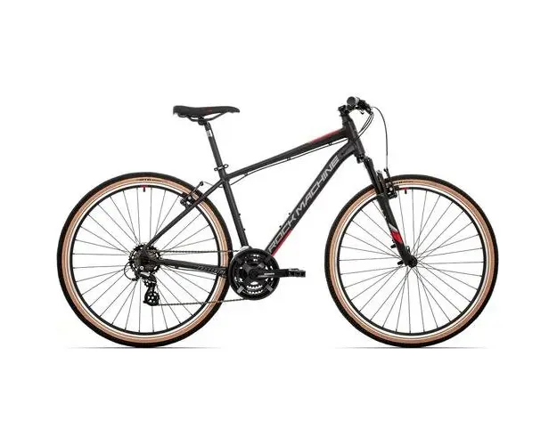 Bicicleta Rock Machine Crossride 100 29inch Negru/Rosu 18.0inch - M