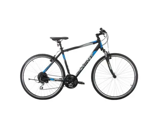 Bicicleta Sprint Sintero Man 28 Negru/Cyan 560mm 2022