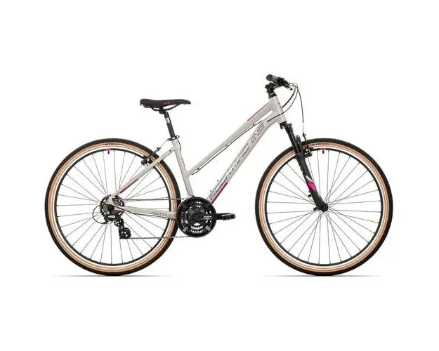 Bicicleta Rock Machine Crossride 100 Lady 29inch Gri/Roz 19.0inch - L