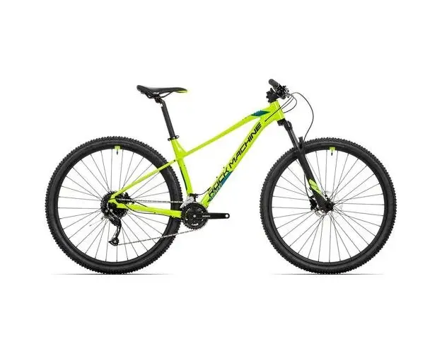 Bicicleta Rock Machine Torrent 20-29 29inch Galben Fluo/Negru/Albastru Petrol 19.0inch - L 2022