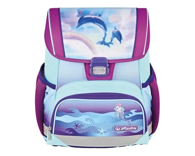 Ghiozdan neechipat Herlitz Loop motiv Ocean in Heaven, dimensiune 37 x 31 x 22 cm