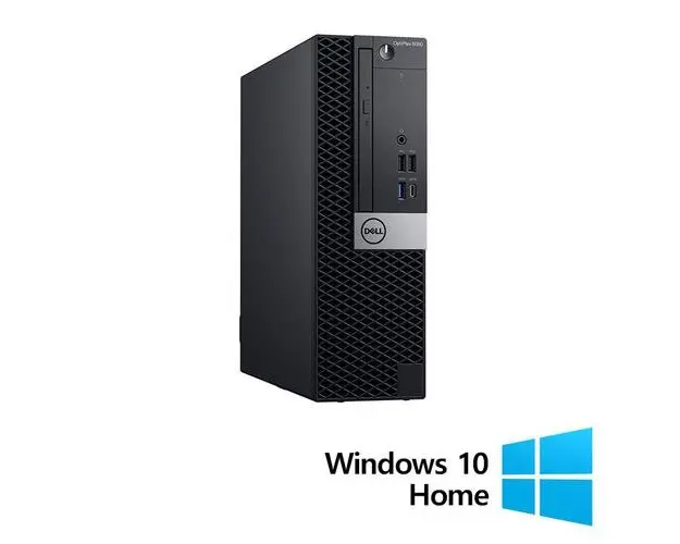 Calculator Sistem PC Refurbished DELL OptiPlex 5060 SFF, Intel Core i3-8100 3.60GHz, 8GB DDR4, 256GB SSD + Windows 10 Home