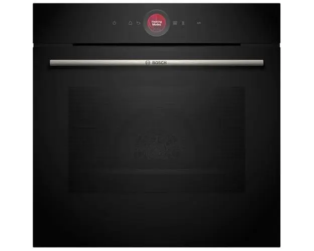 Cuptor incorporabil Bosch HBG7742B1, Electric, 71 l, Multifunctional, 14 programe , Autocuratare pirolitica, Sonda carne, Soft close, Air Fry, Grill, Home Connect, Clasa A+, Negru