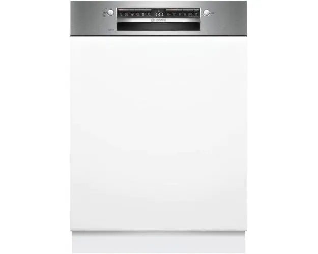 Masina de spalat vase incorporabila Bosch SMI4HTS00E, 13 seturi, 6 programe, Clasa D, Home Connect, 60 cm (Alb/Argintiu)