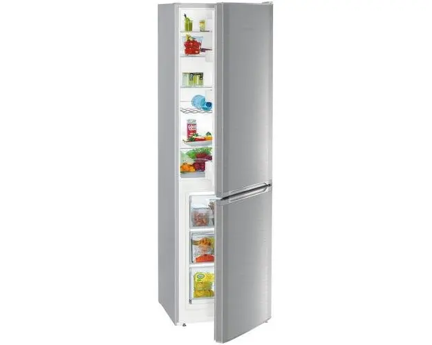 Combina frigorifica Liebherr CUefe 331-26, 296 l, VarioSpace, SmartFrost, Clasa E, H 181.2 cm, Argintiu
