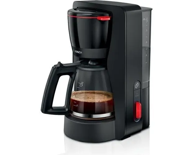 Cafetiera Bosch TKA3M133, 1.25L, 15 cesti, 1200W, Negru
