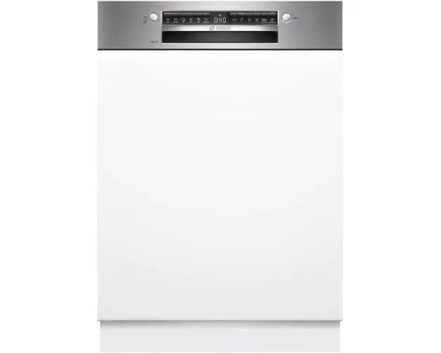 Masina de spalat vase incorporabila Bosch SMI4HVS00E, 14 seturi, 6 programe, Clasa D, Home Connect, 60 cm (Alb/Argintiu)