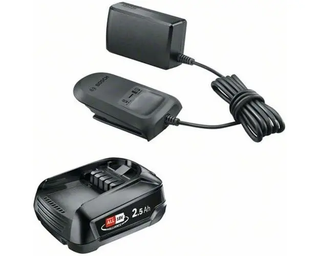 Starter Kit Bosch Alliance 1600A02625, Acumualtor 18V, 2.5 Ah, Incarcator AL 18V-20, Power for all Alliance