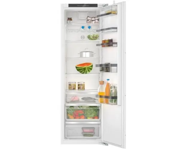 Frigider incorporabil cu o usa Bosch KIR81ADD0, 310 l, FreshSense, Iluminare LED, MultiBox, Clasa D, H 177.5 cm (Alb)