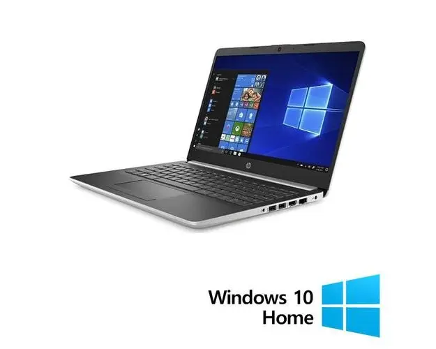 Laptop Refurbished HP 14-DK0357NG, Ryzen 5 3500U 2.10 - 3.70, 8GB DDR4, 128GB SSD + 1TB HDD, Webcam, 14 Inch Full HD, Silver + Windows 10 Home