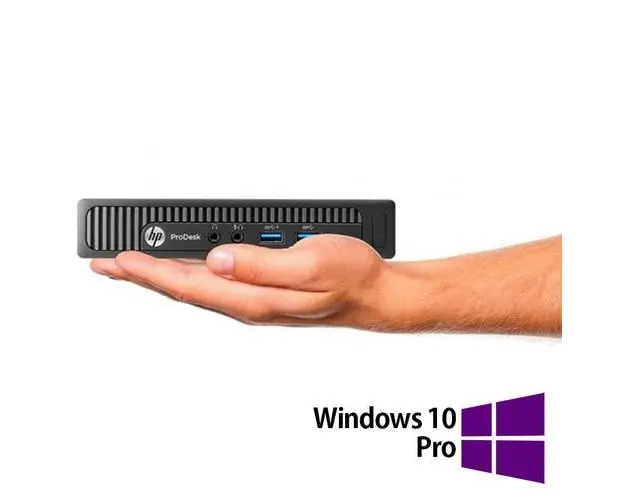 Calculator Sistem PC Refurbished HP Prodesk 600 G2 Mini PC, Intel Core i5-6500T 2.50GHz, 8GB DDR4, 256GB SSD + Windows 10 Pro